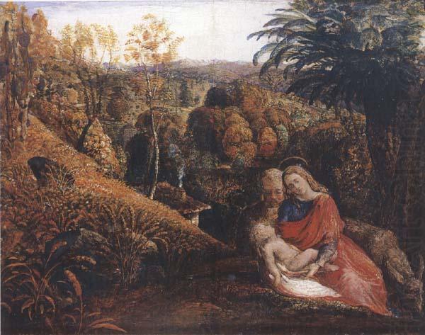 Samuel Palmer Rest on the Flight into Egypt or Holy Family china oil painting image